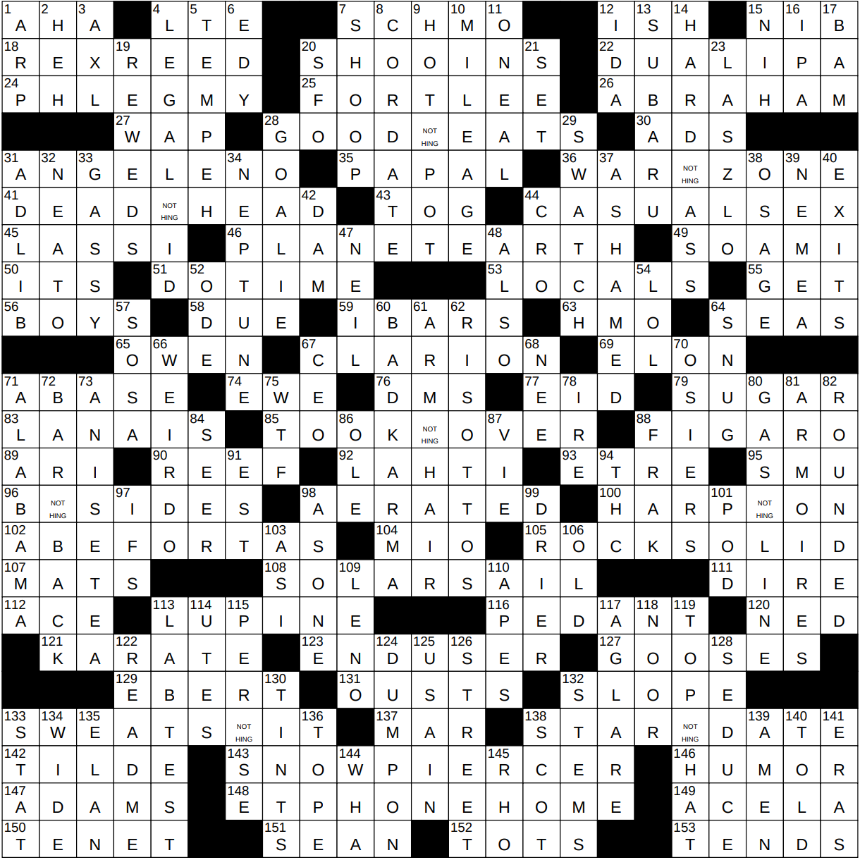 sunday ny times crossword printable