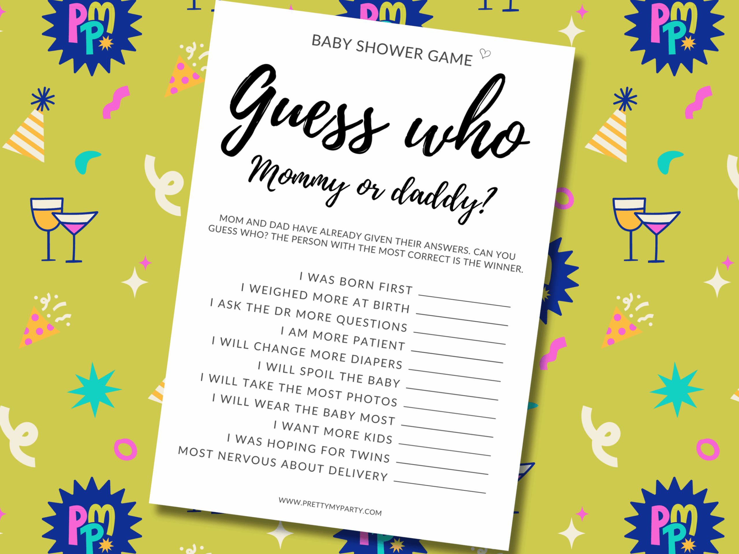 10 Free Printable Baby Shower Games You Can Print And Play Pretty My Party