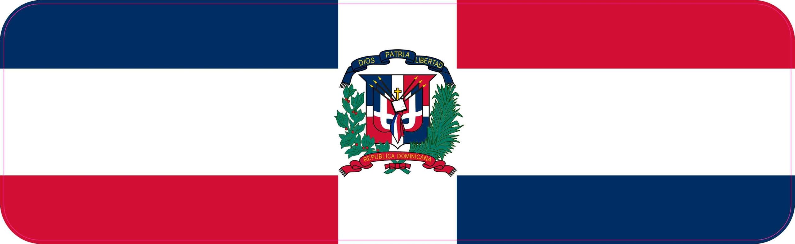 10in X 3in Dominican Republic Flag Vinyl Sticker Walmart