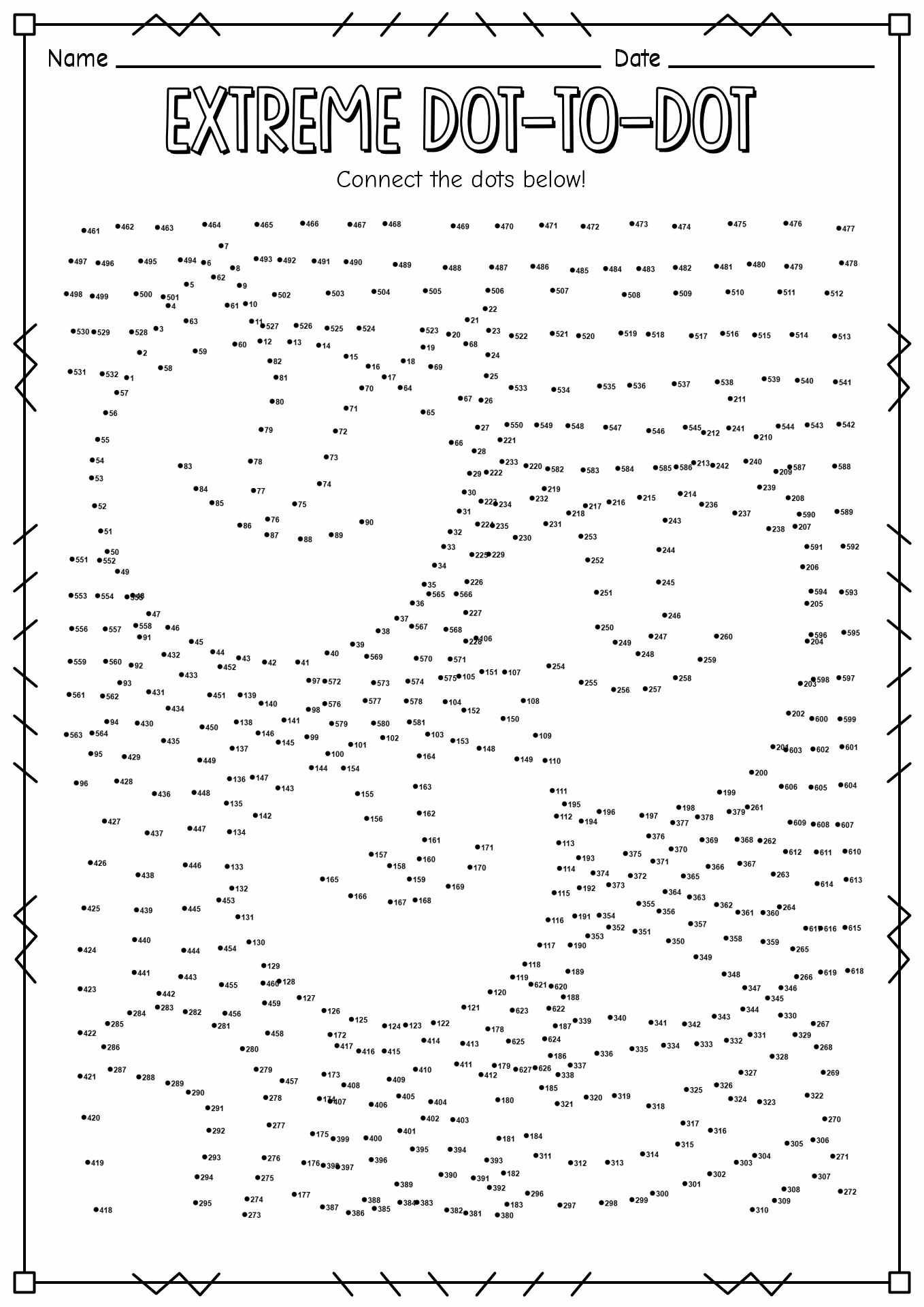 16 Hard Dot To Dot Worksheets Free PDF At Worksheeto