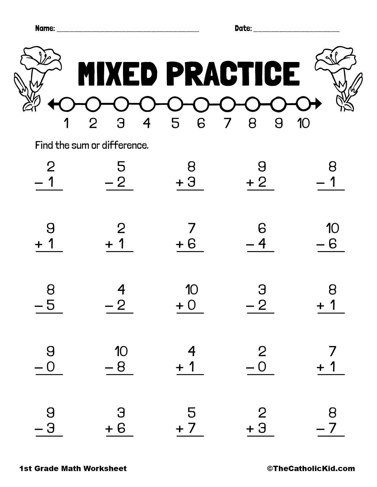 1st Grade Addition Catholic Worksheets TheCatholicKid 1st Grade Addition Catholic Worksheets TheCatholicKid