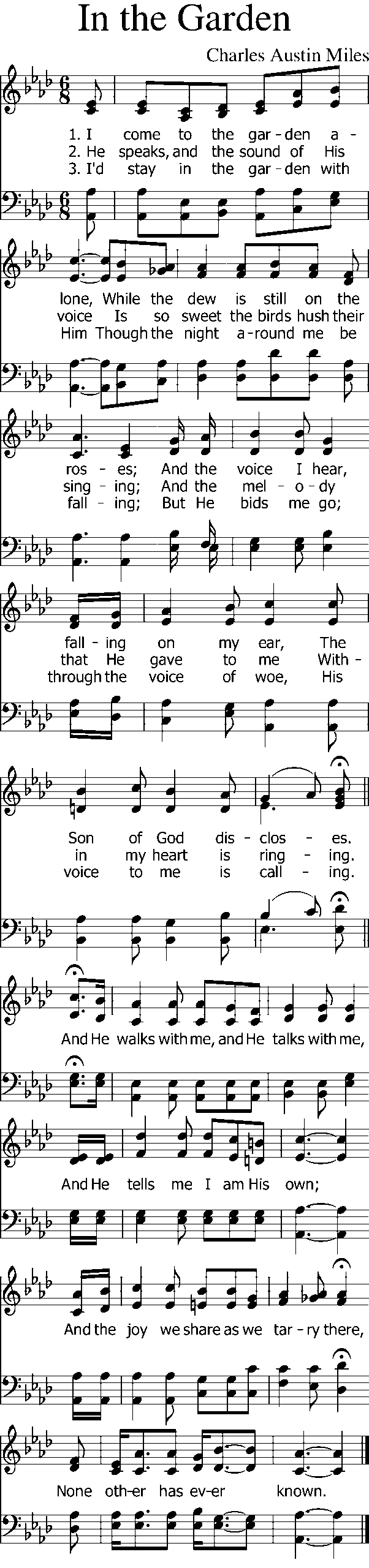 2071 In The Garden Mobile Hymns