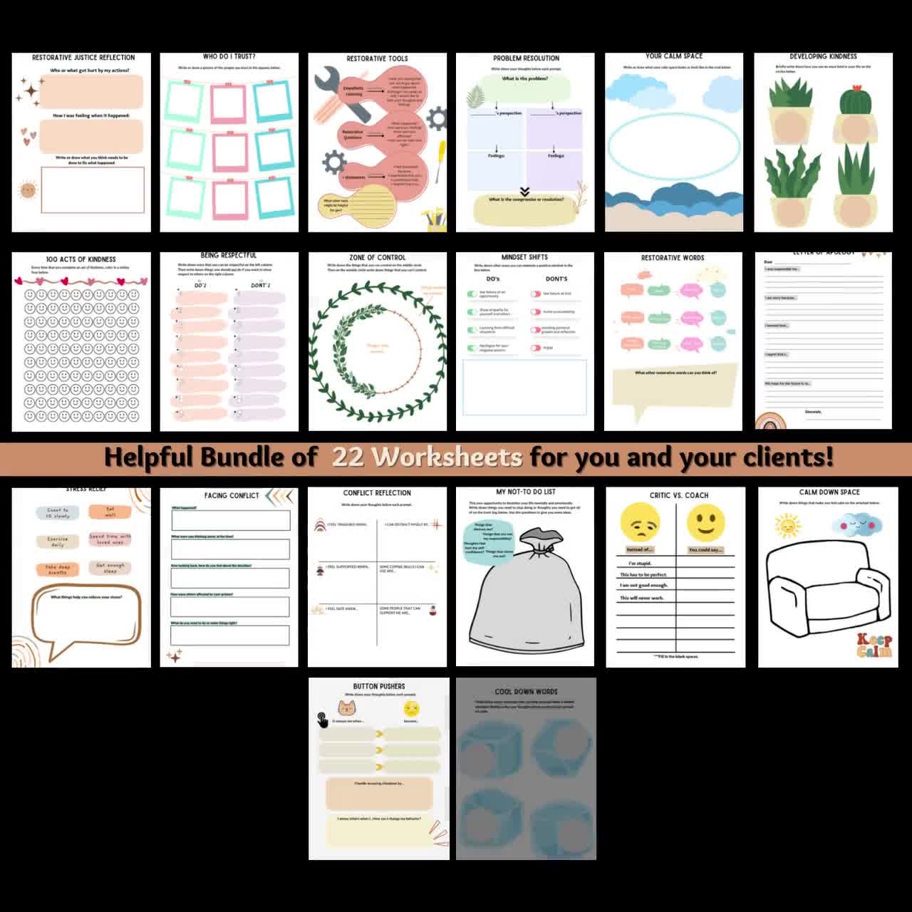 restorative justice printable worksheets restorative justice printable worksheets