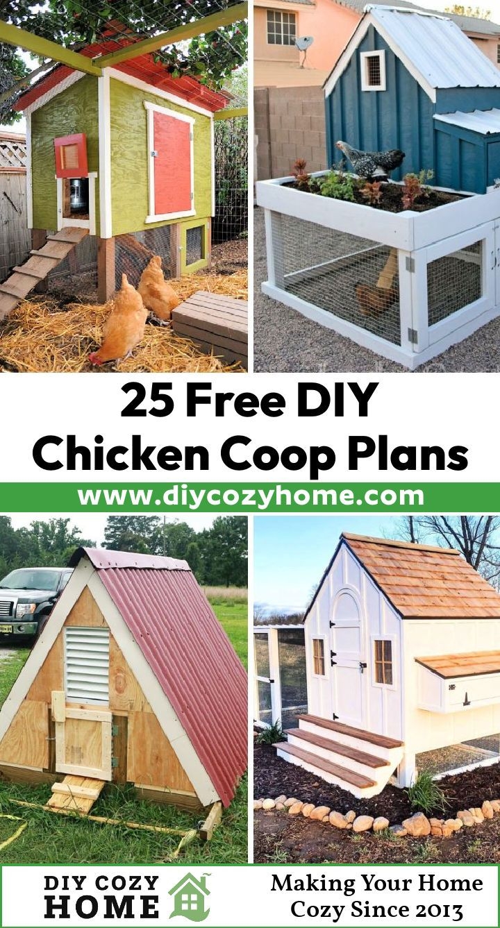 25 Free DIY Chicken Coop Plans With PDF Instructions DIY Cozy Home