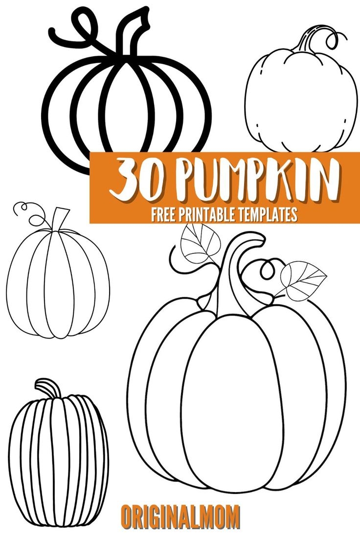 30 Blank Pumpkin Templates For Fall Crafts Activities OriginalMOM