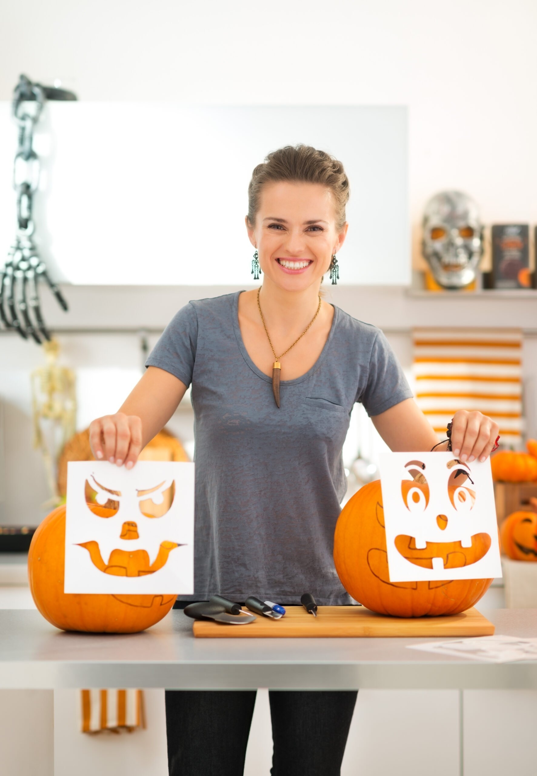 30 Free Printable Pumpkin Carving Stencils Nikki s Plate