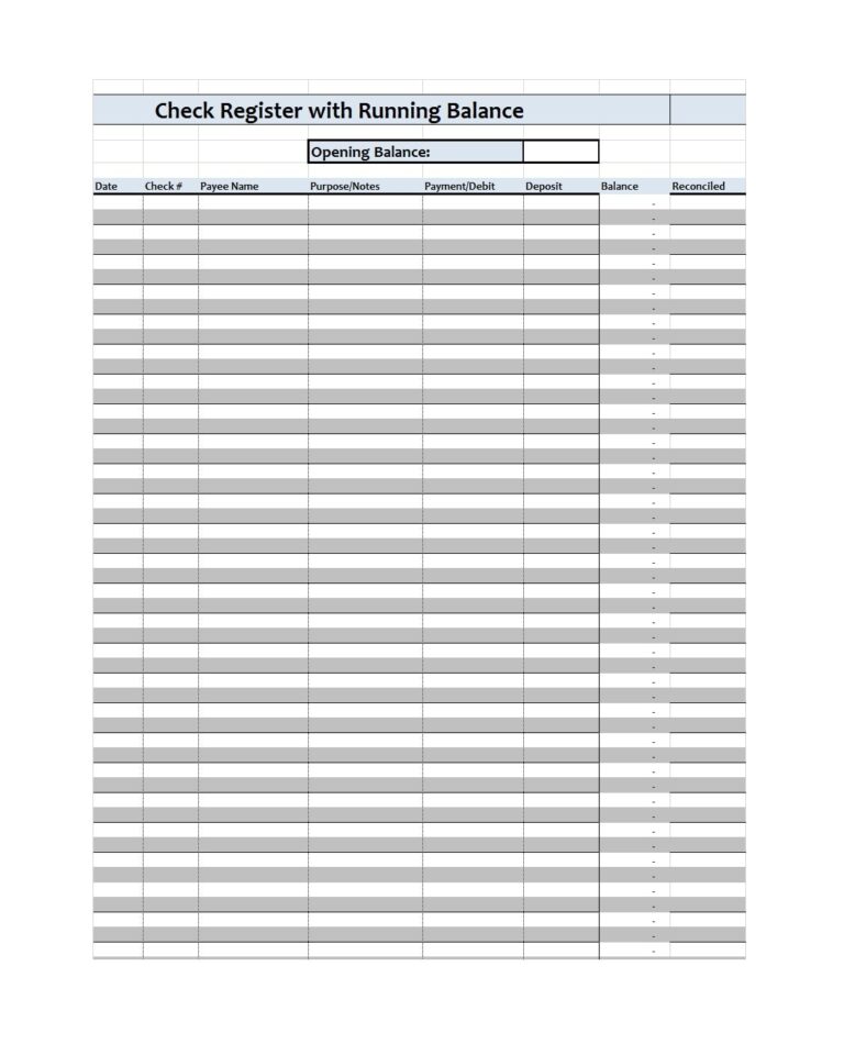 30 Printable Check Register Templates Excel TemplateArchive