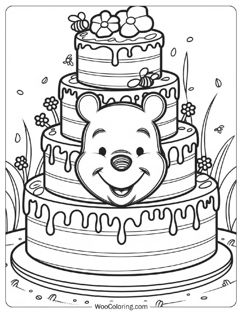 36 Cake Coloring Pages Free PDF To Print Woo Coloring