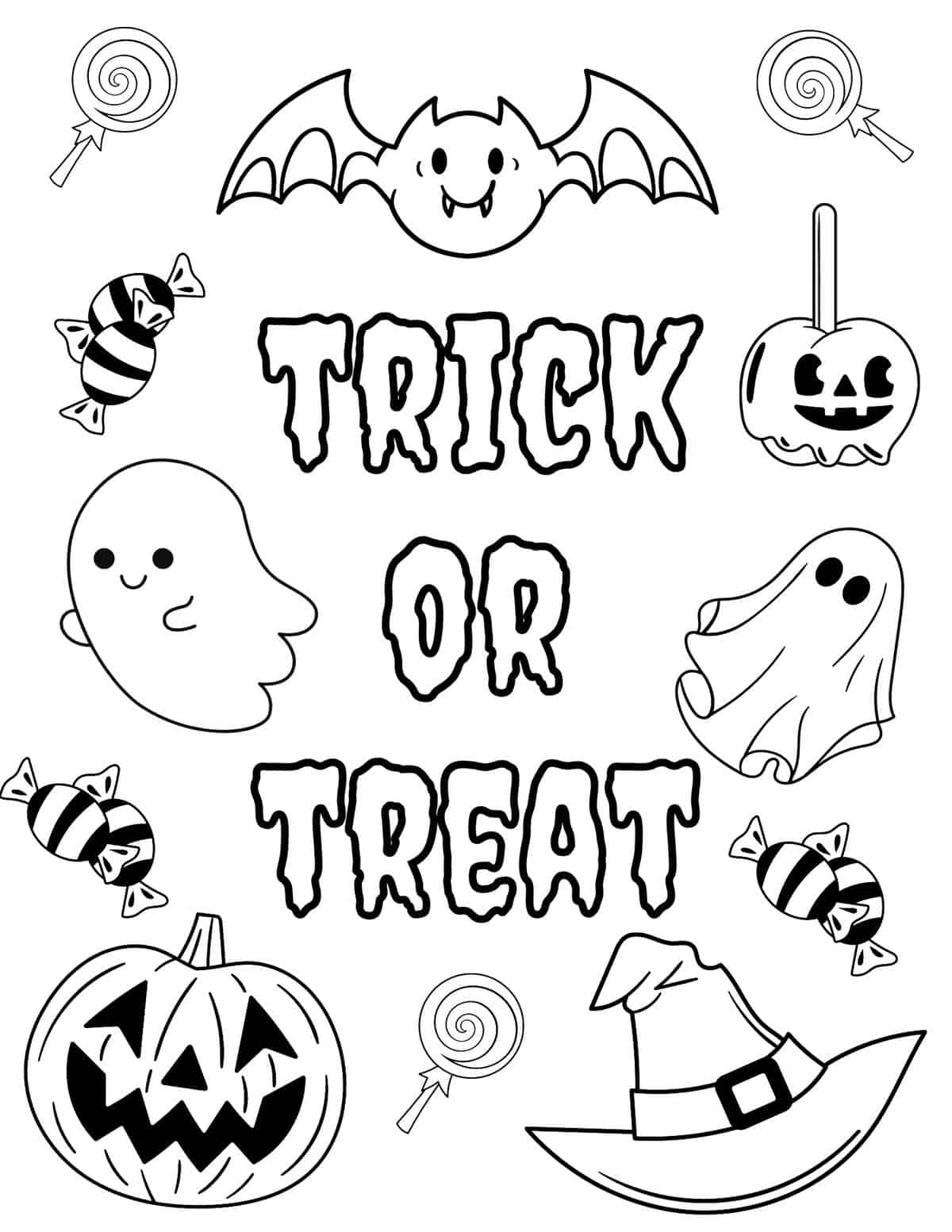 free printable halloween coloring pages