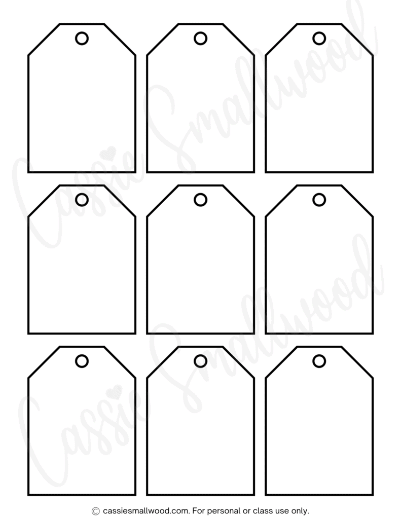 printable gift tags template