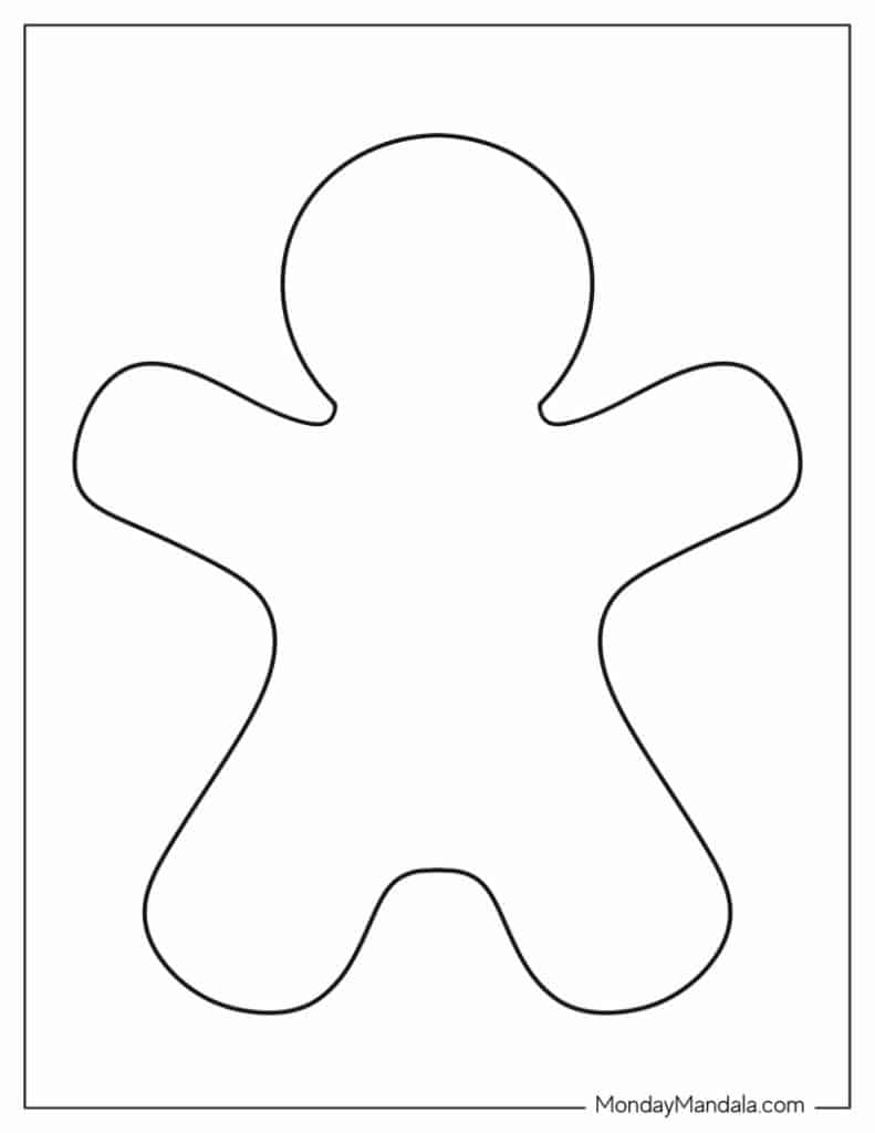 free printable gingerbread man free printable gingerbread man