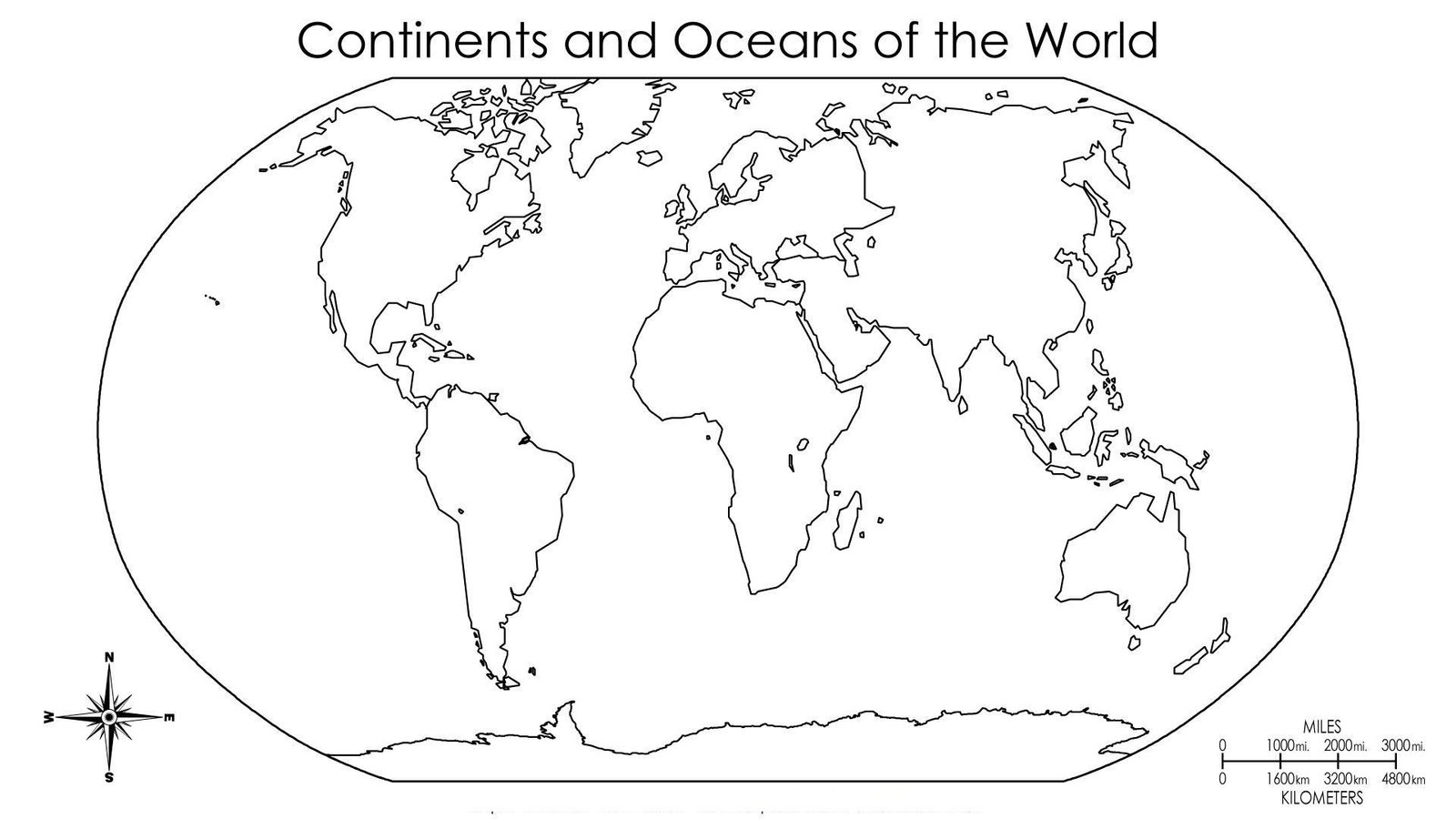 blank world map printable