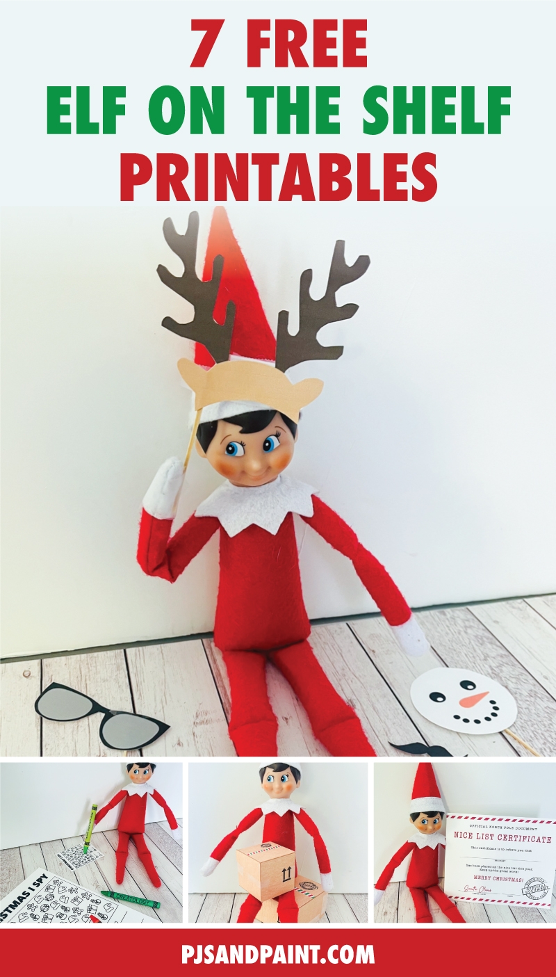 elf on the shelf printable props