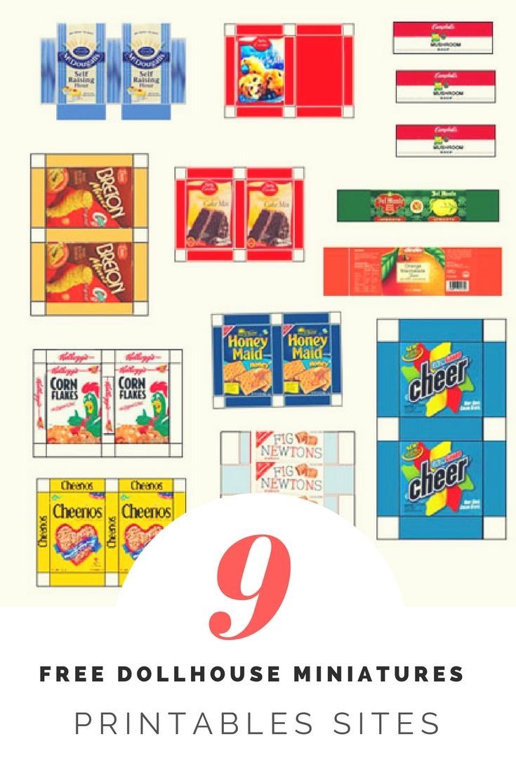 9 Free Dollhouse Miniature Printables Sites Miniature Printables FD