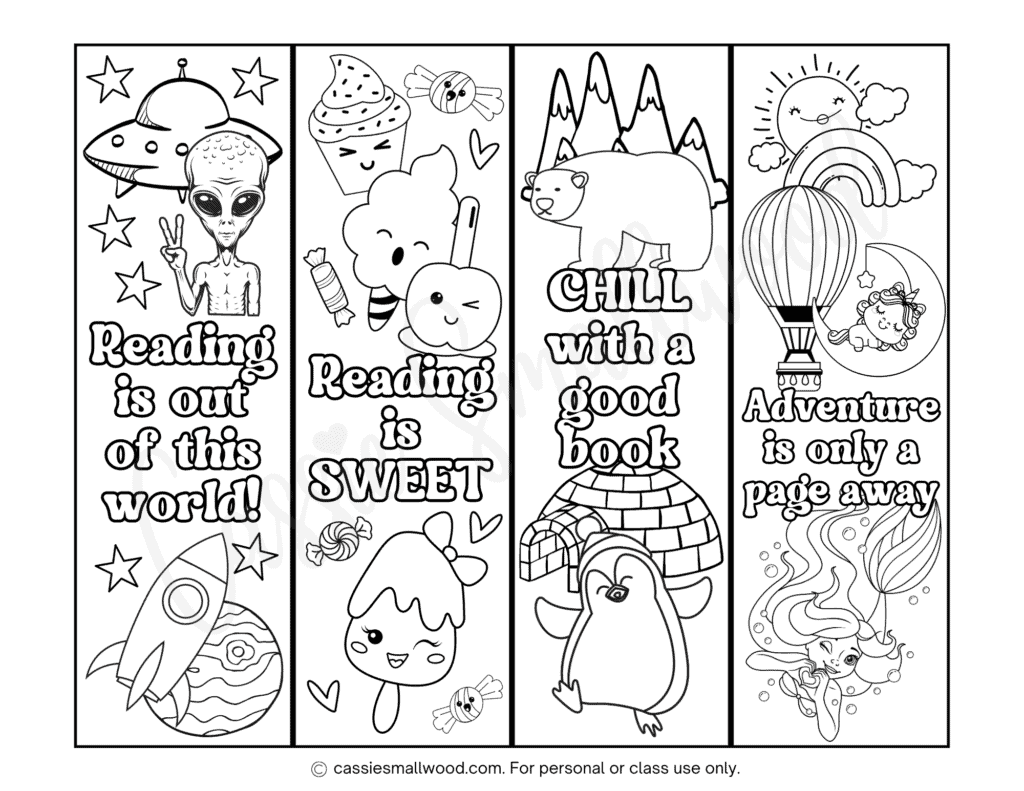 92 CUTE Free Printable Bookmarks Cassie Smallwood