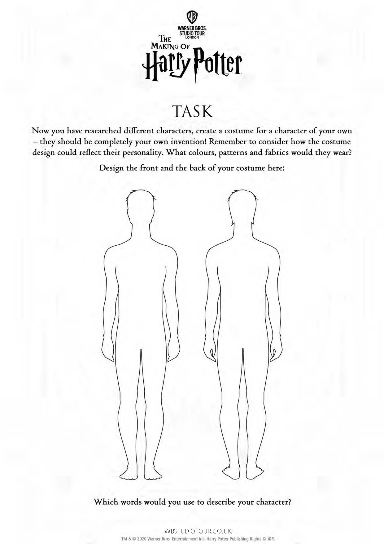 Activity Worksheets Studio Tour At Home