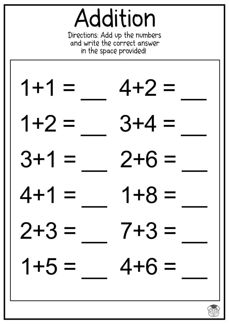 Addition Math Worksheets Single Double Triple Digit Practice ages 4 7 printable Etsy