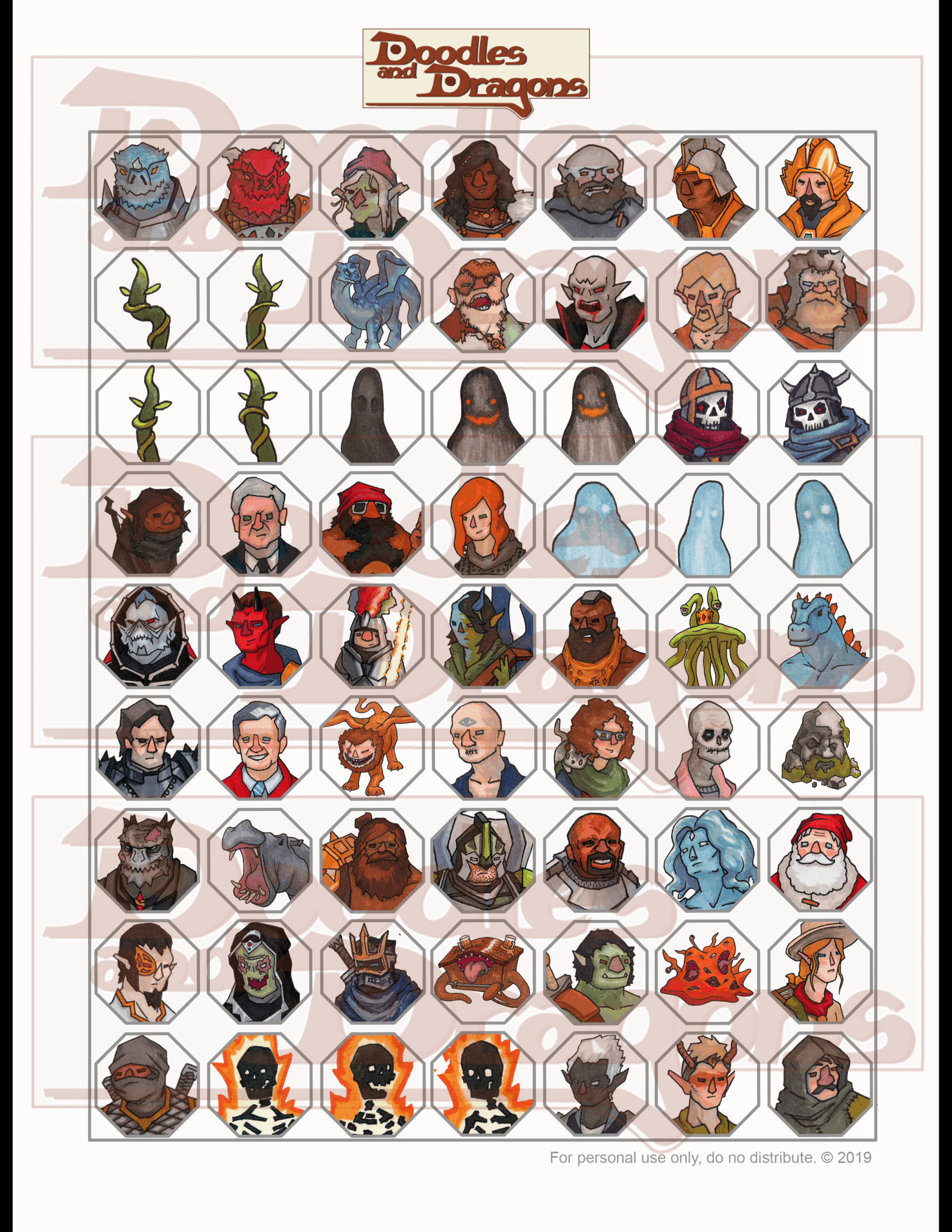 d&d monster tokens printable d&d monster tokens printable