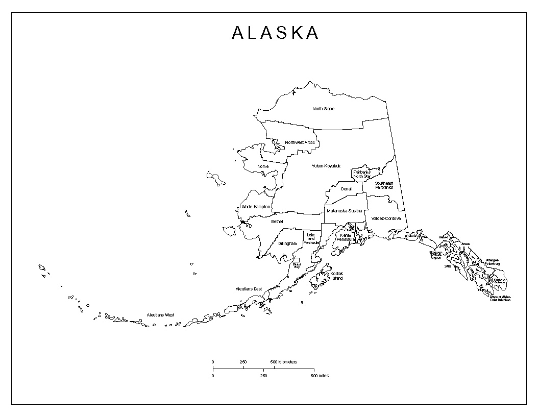 printable map of alaska