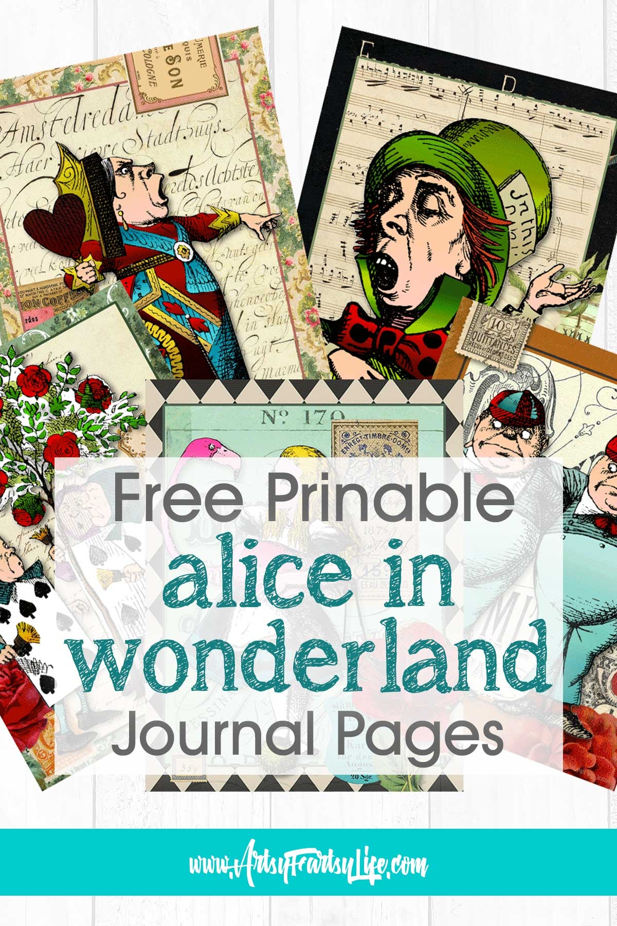 alice in wonderland free printables