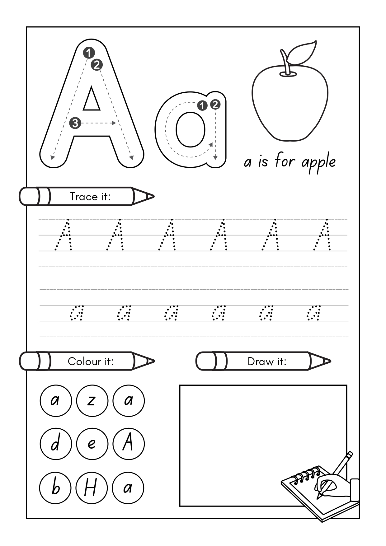tracing alphabet worksheets