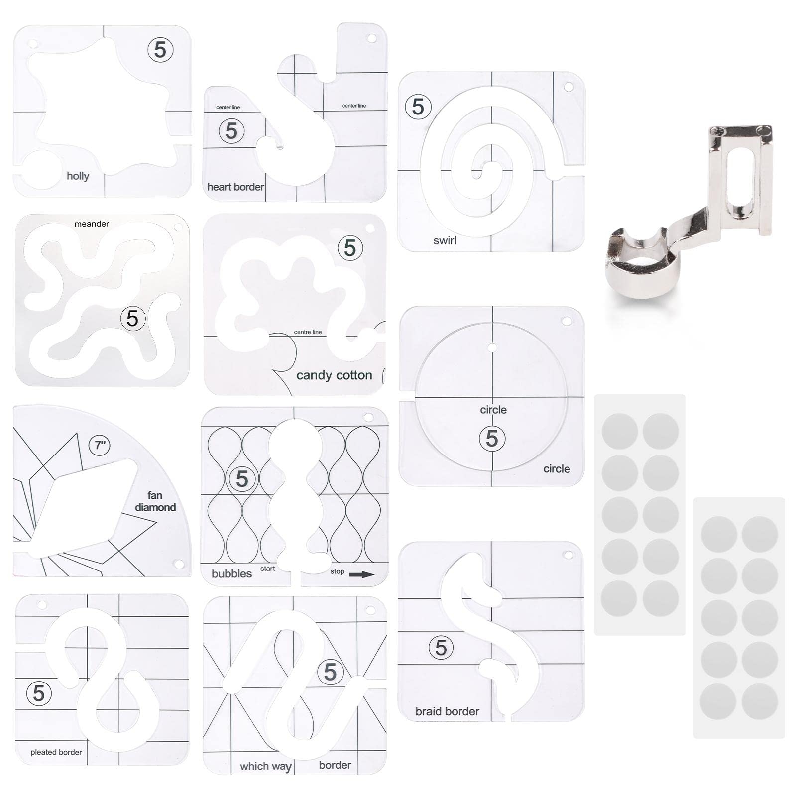 printable free motion quilting templates