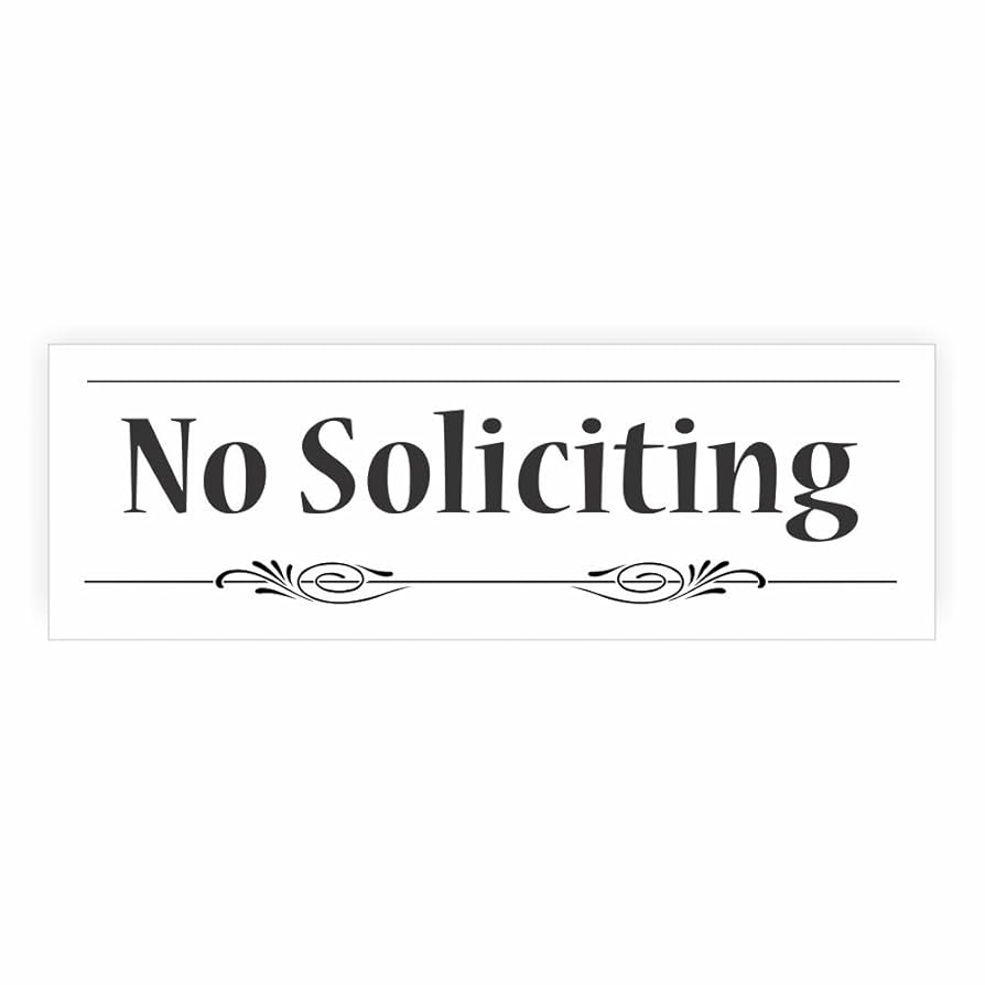 free printable no soliciting sign