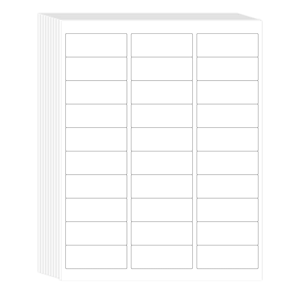 Amazon L LIKED Printable Address Labels 1 X 2 5 8 900 Labels 30 Per Sheet Label Stickers For Envelopes 30 Sheets Office Products