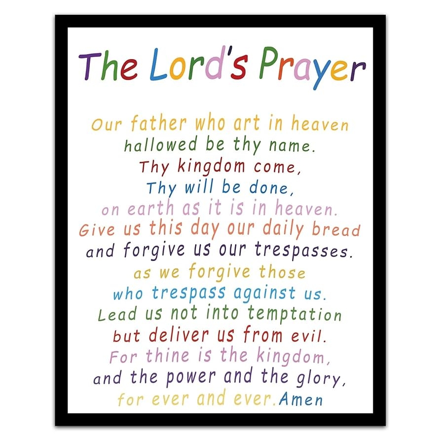 Amazon The Lords Prayer Wall Decor Christian Wall Decor Scripture Print Poster 8x10in Bible Verses Wall Art Cardstock Poster Motivational Poster For Kitchen Bedroom Restaurants Living Room Nursery No Frame Posters Amazon The Lords Prayer Wall Decor Christian Wall Decor Scripture Print Poster 8x10in Bible Verses Wall Art Cardstock Poster Motivational Poster For Kitchen Bedroom Restaurants Living Room Nursery No Frame Posters