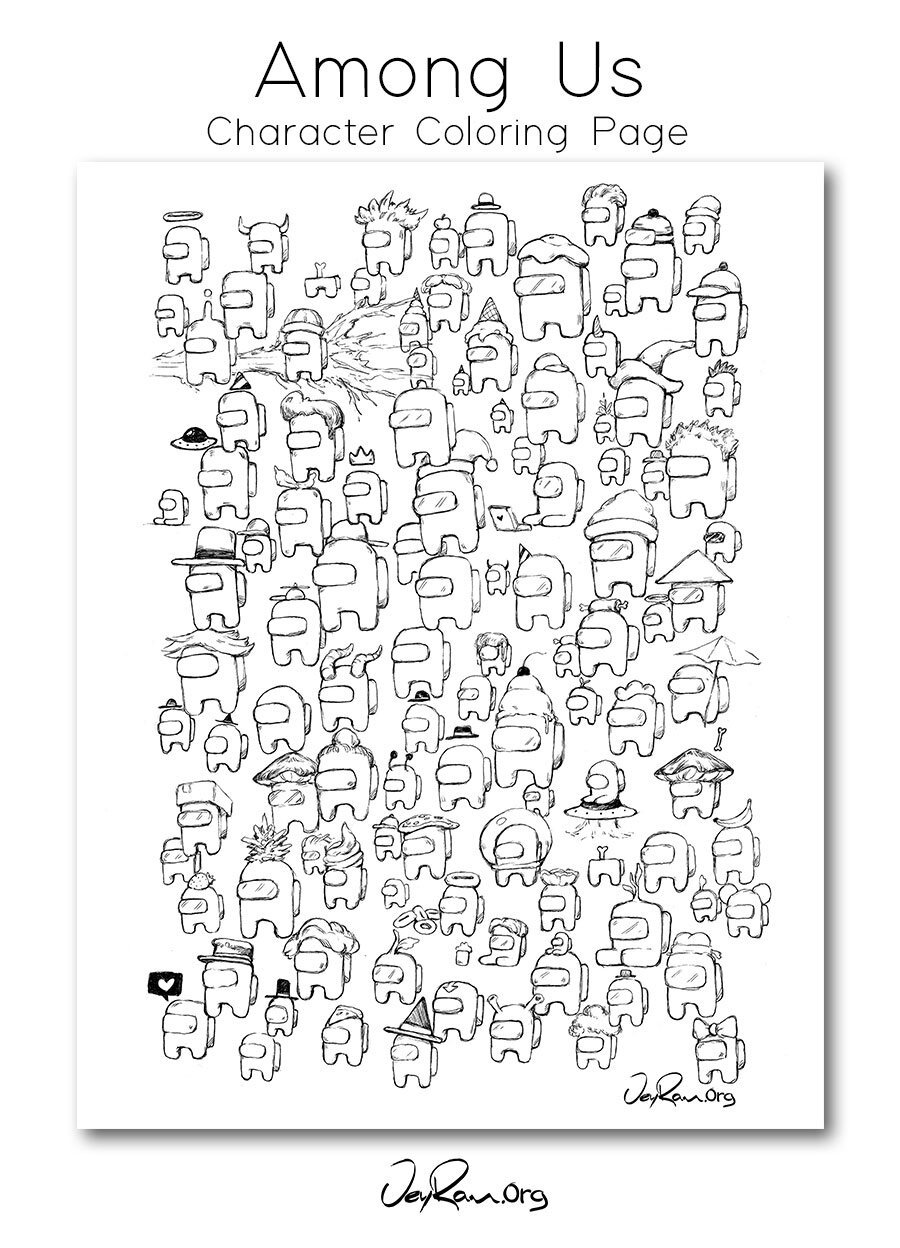 among us coloring pages printable