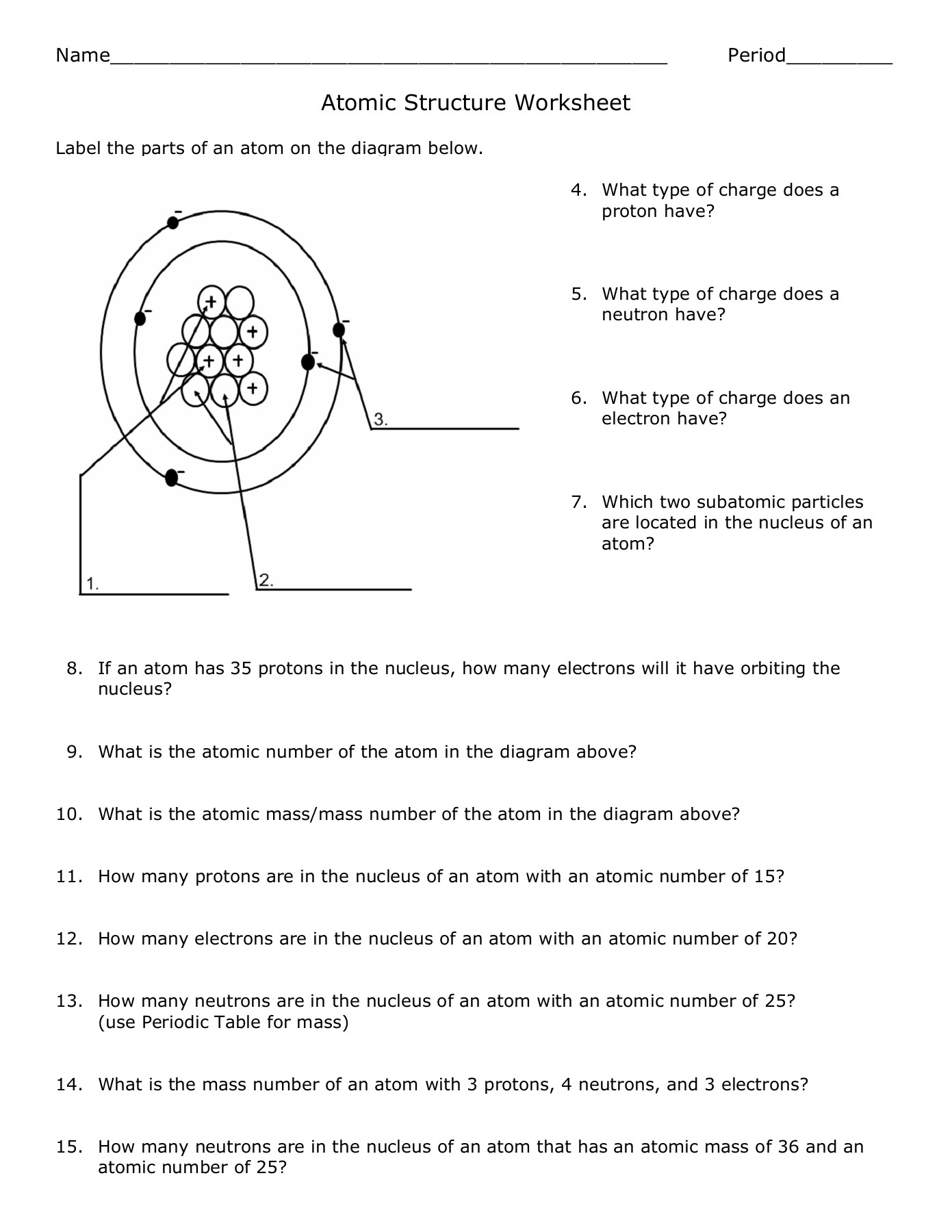 Atomic Structure Worksheet Shelby County Schools Flip EBook Pages 1 4 AnyFlip