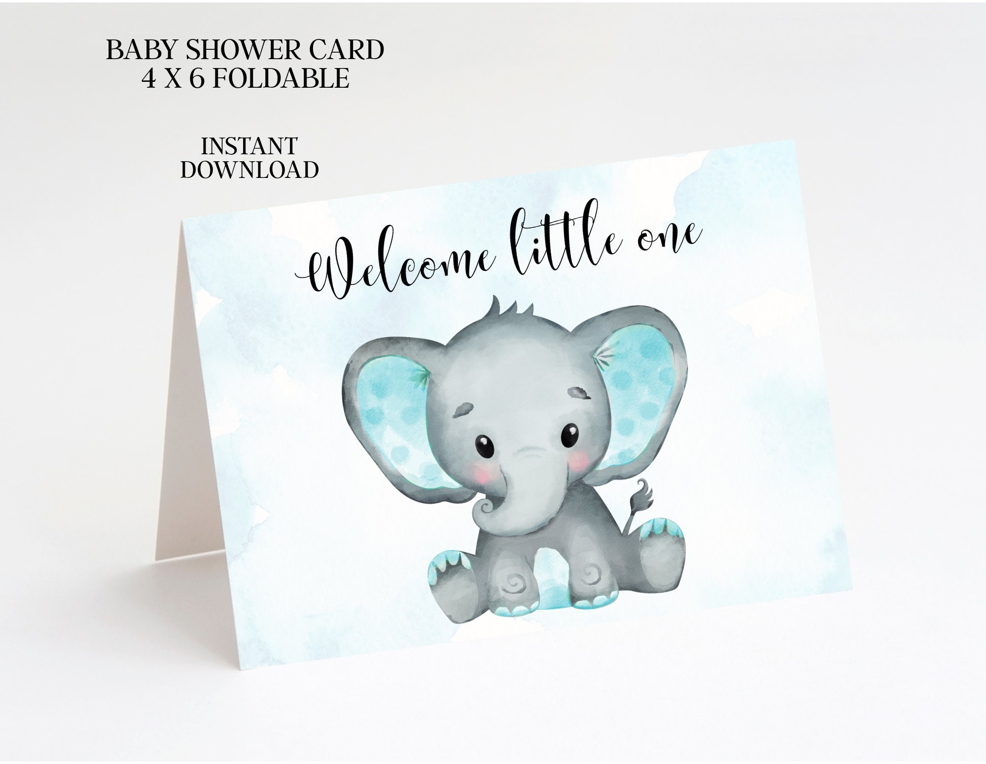 baby shower elephant theme printables