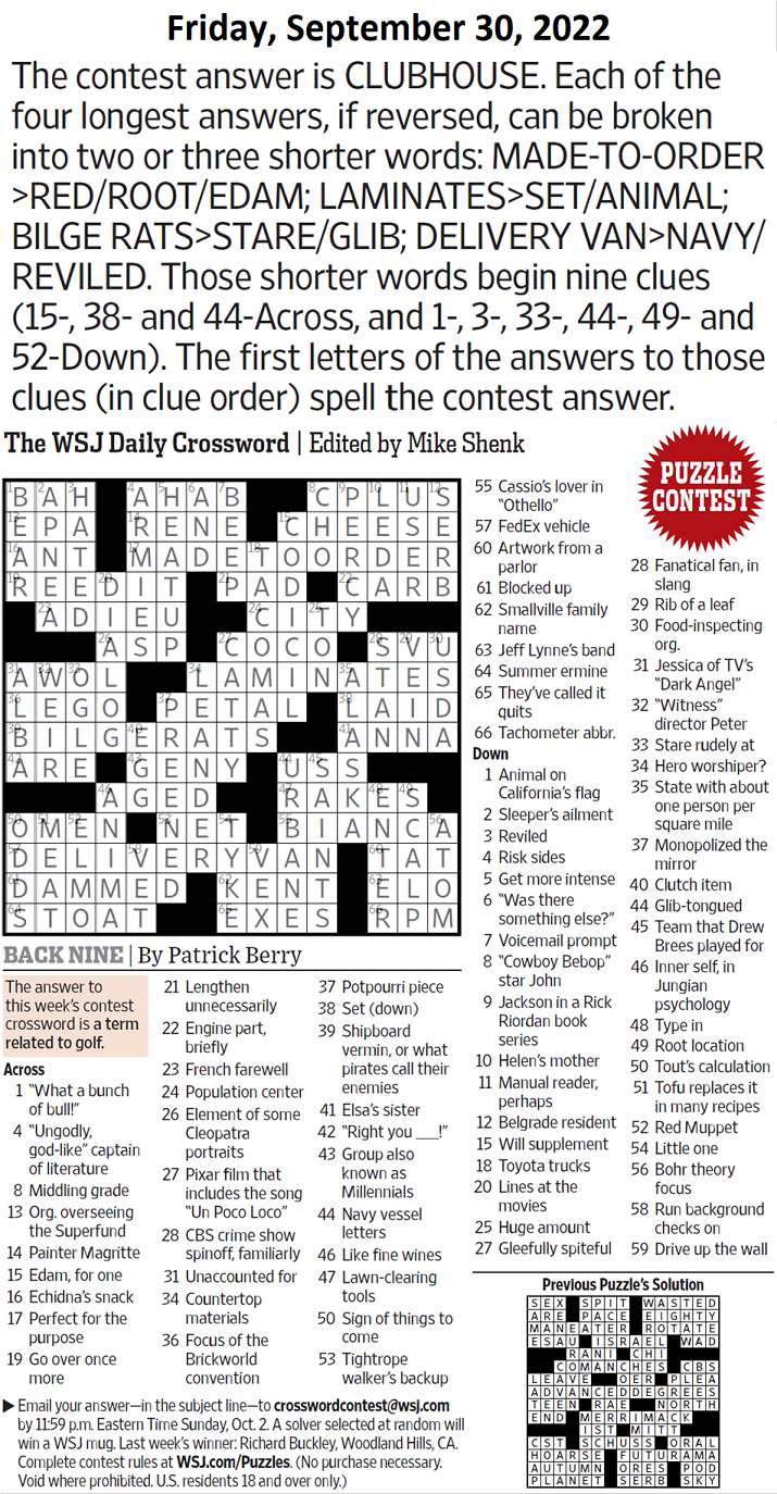 Back Nine September 30 2022 Page 16 XWord Muggles Forum Back Nine September 30 2022 Page 16 XWord Muggles Forum