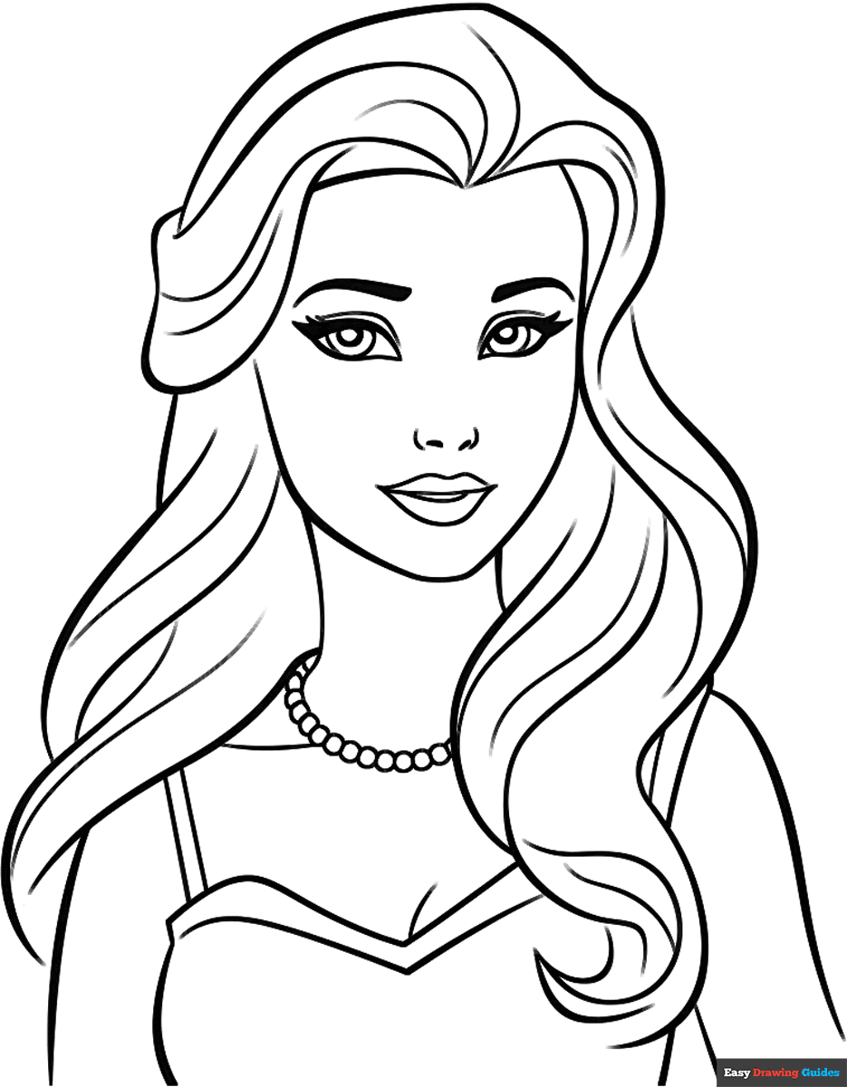 barbie printable coloring pages