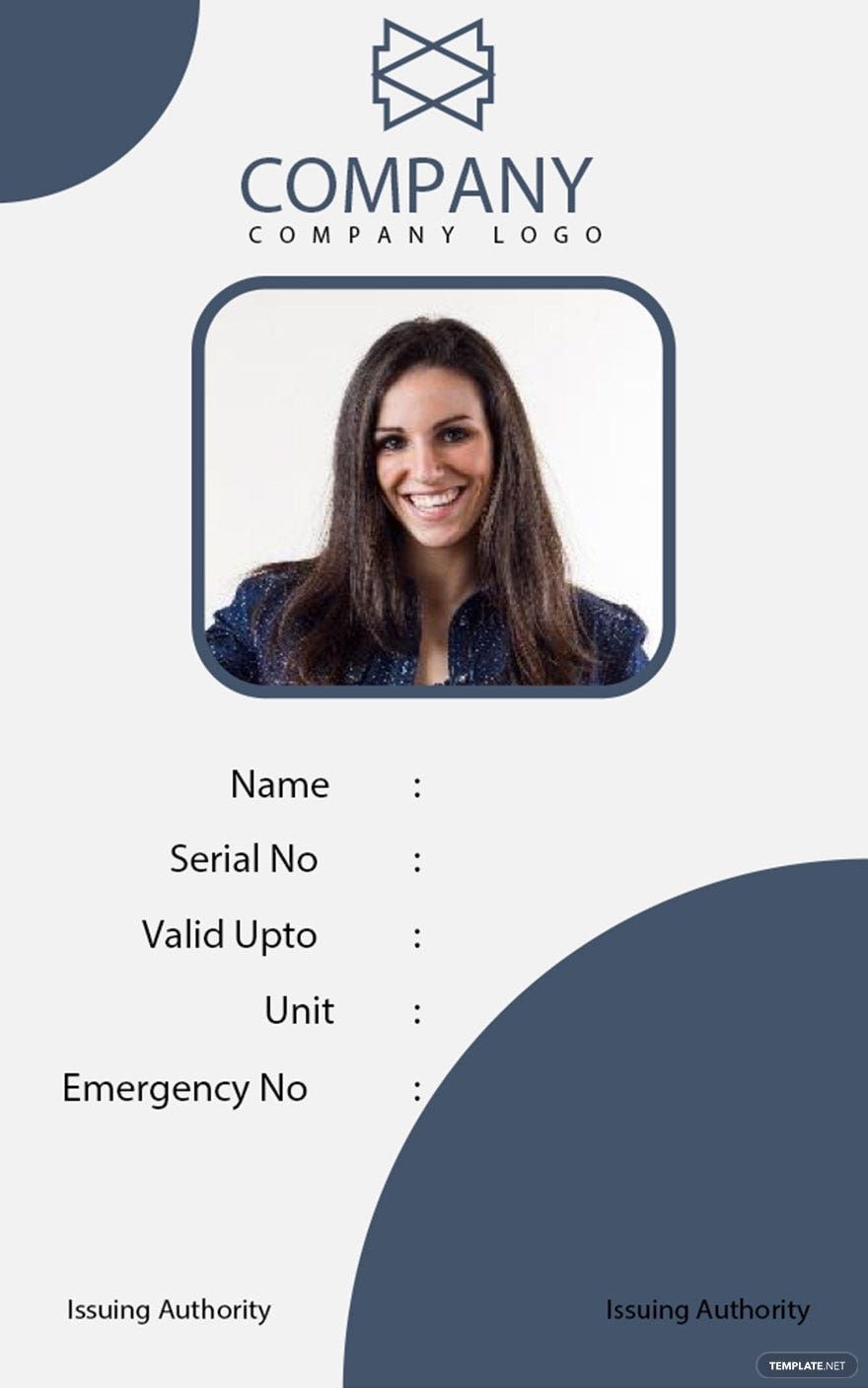 Basic Blank ID Card Template In Pages Word Publisher Download Template 