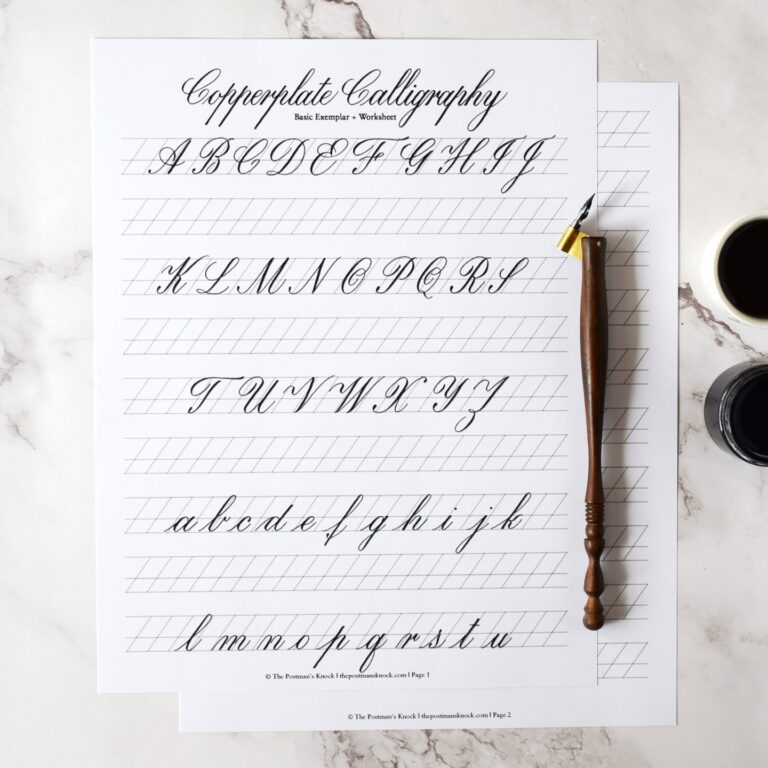 Basic Copperplate Exemplar Practice The Postman s Knock