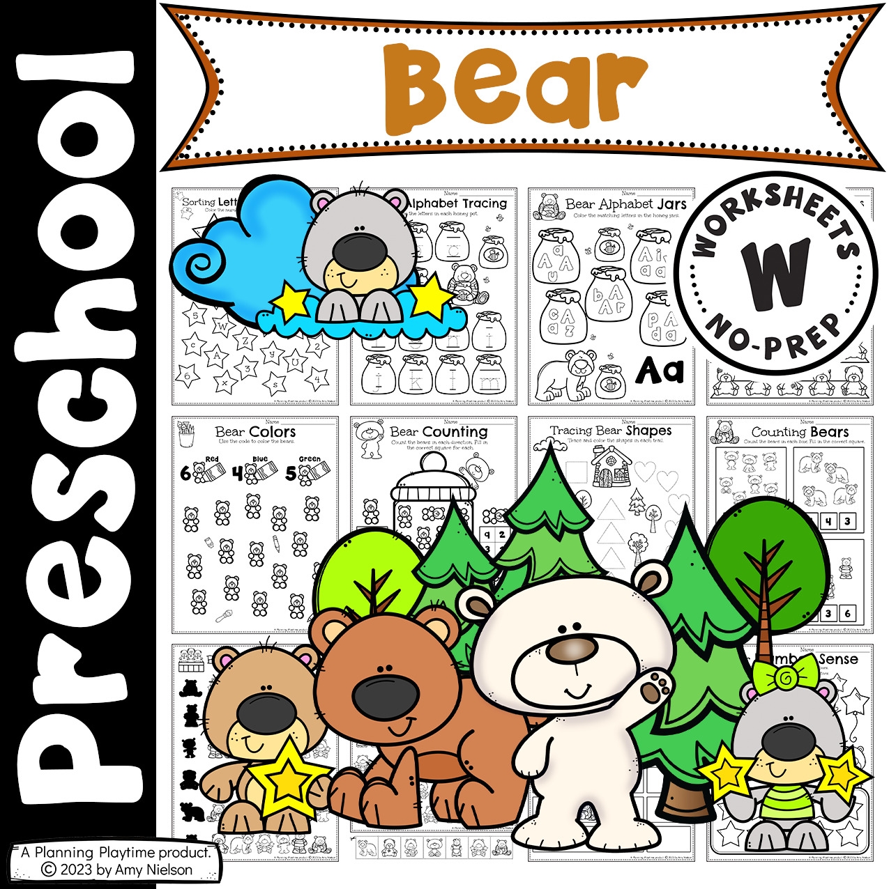 Bear Worksheets For Preschool Planning Playtime