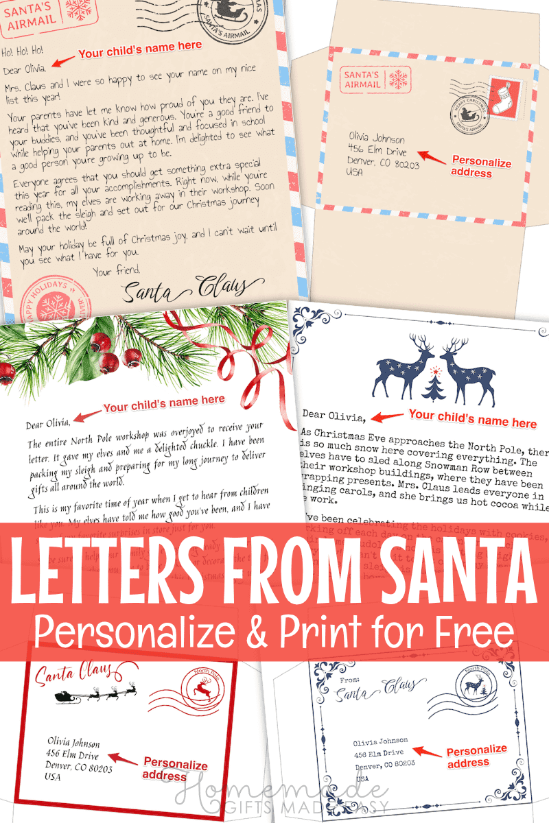 free printable letter from santa