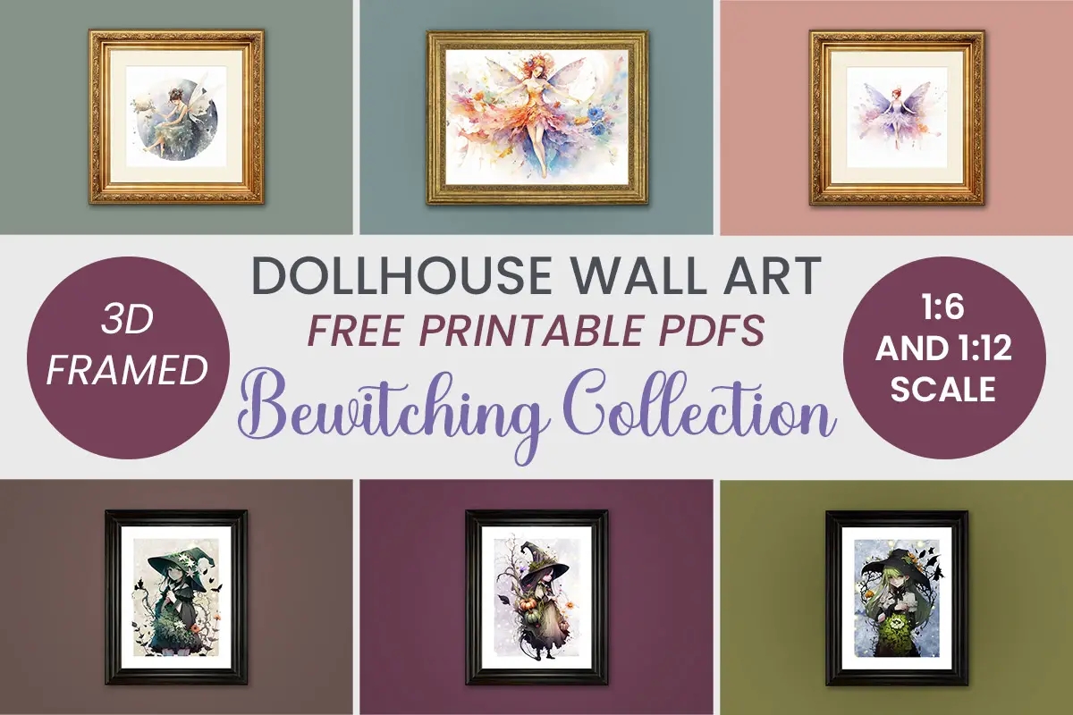 free dollhouse miniature printables