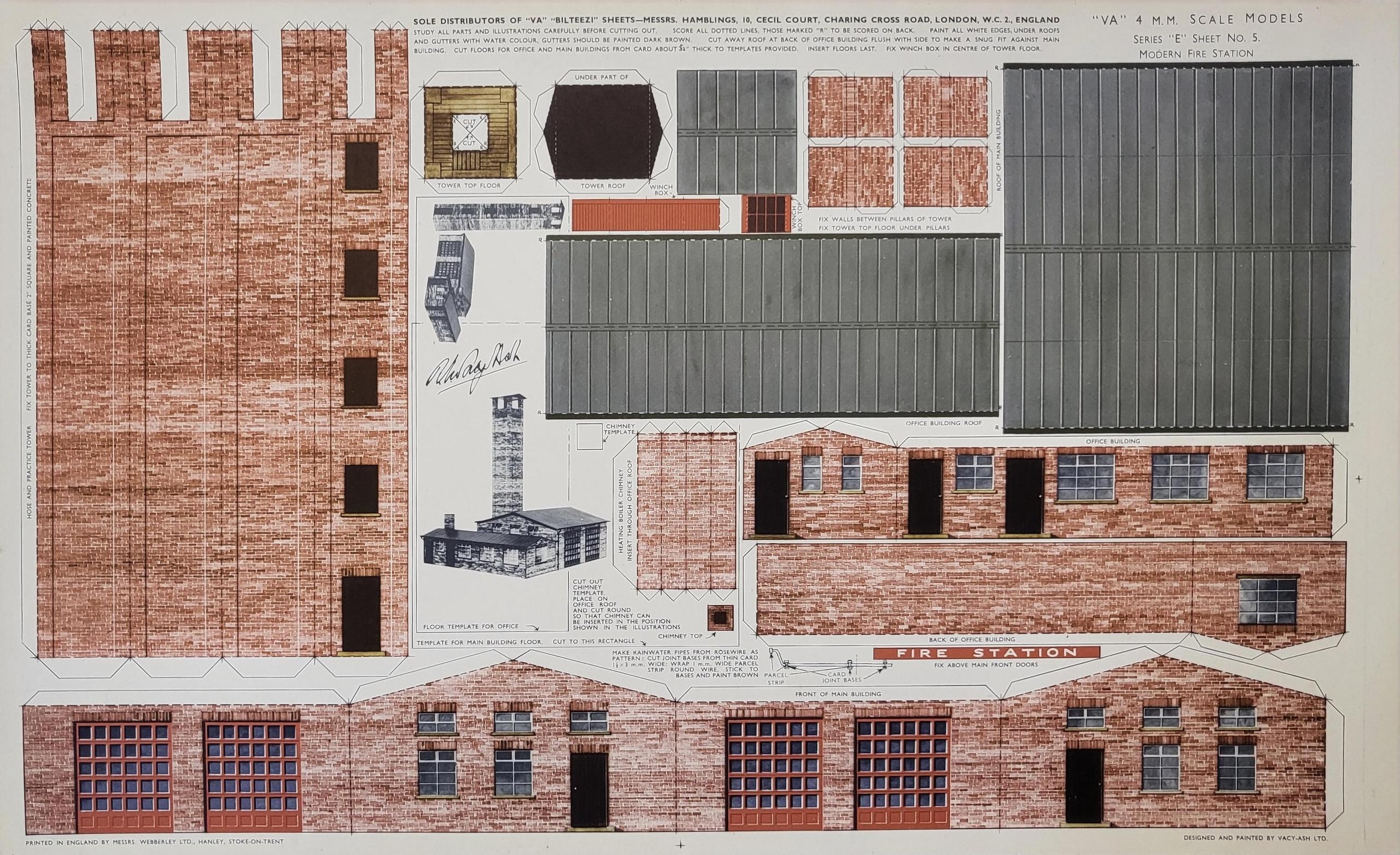 free printable model railway buildings