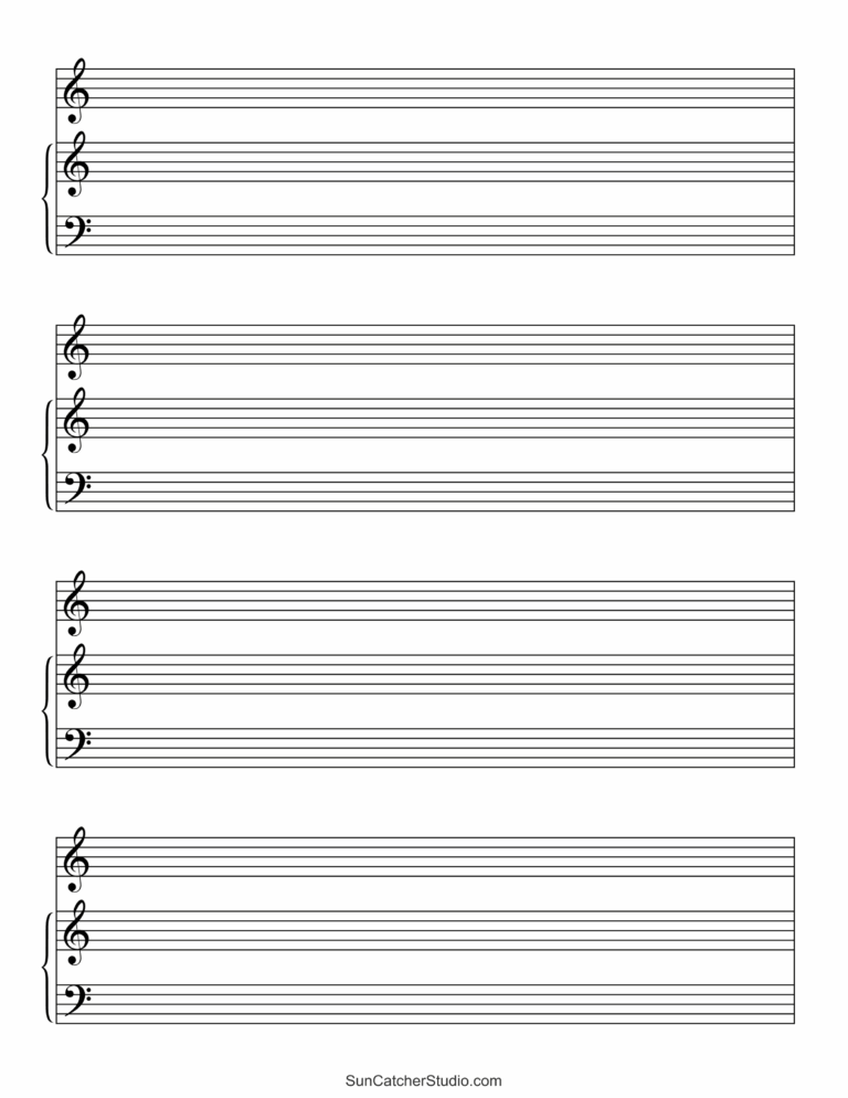 Blank Sheet Music Free Printable Staff Paper Free Printables Monograms Design Tools Patterns DIY Projects