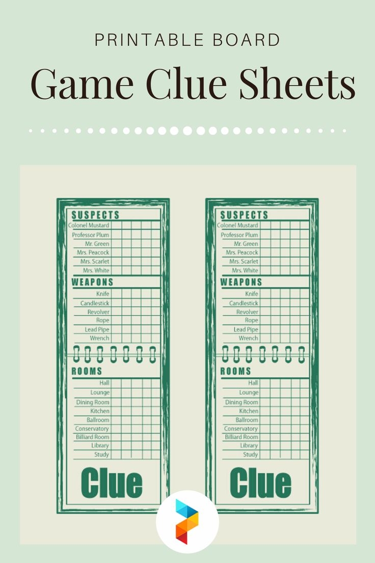 printable clue game sheets printable clue game sheets