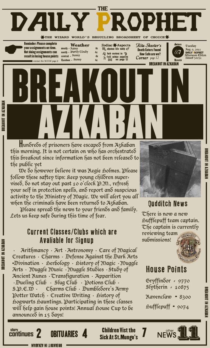 Breakout In Azkaban