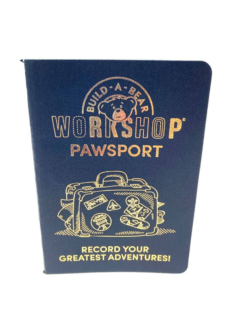 Build A Bear PAWSPORT Bear Passport Book BAB 131206 EBay Build A Bear PAWSPORT Bear Passport Book BAB 131206 EBay