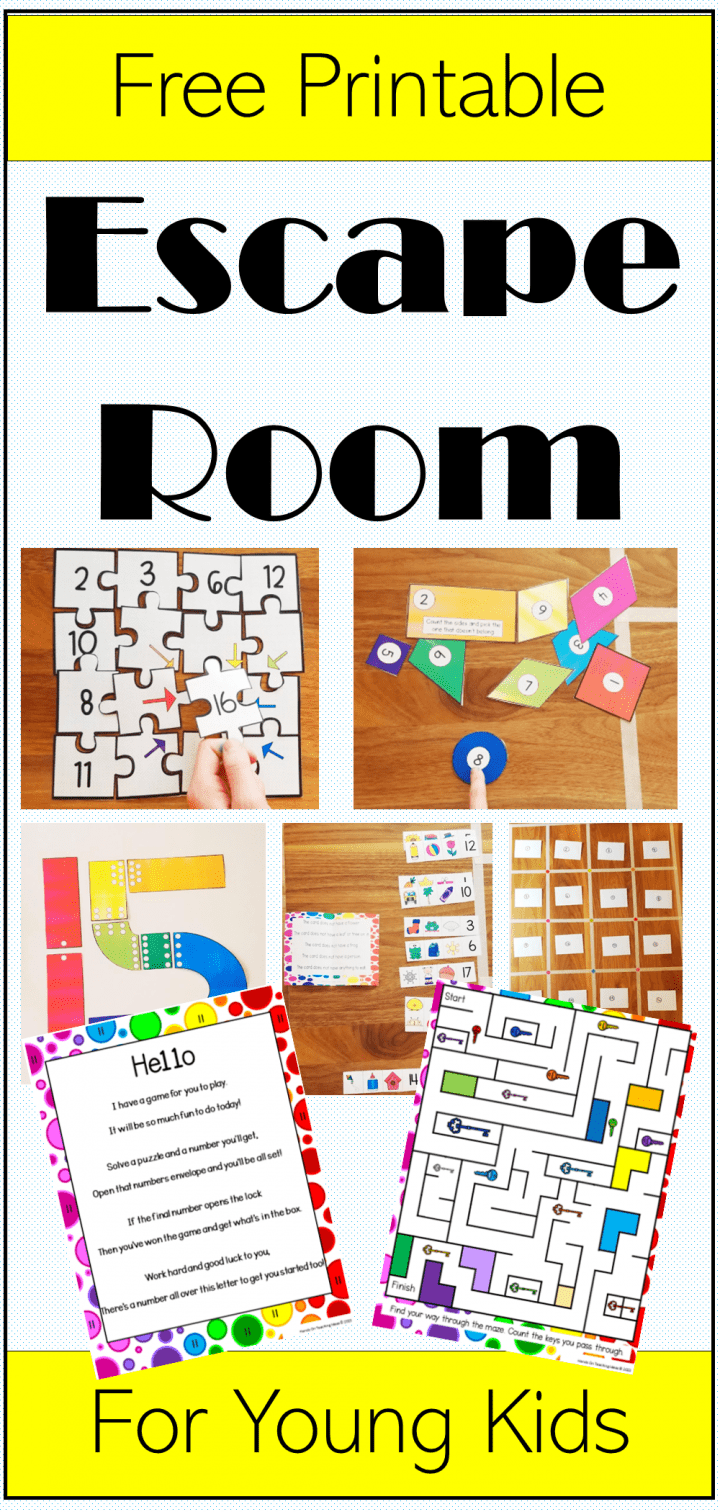 Build Your Own Escape Room Free Printables 