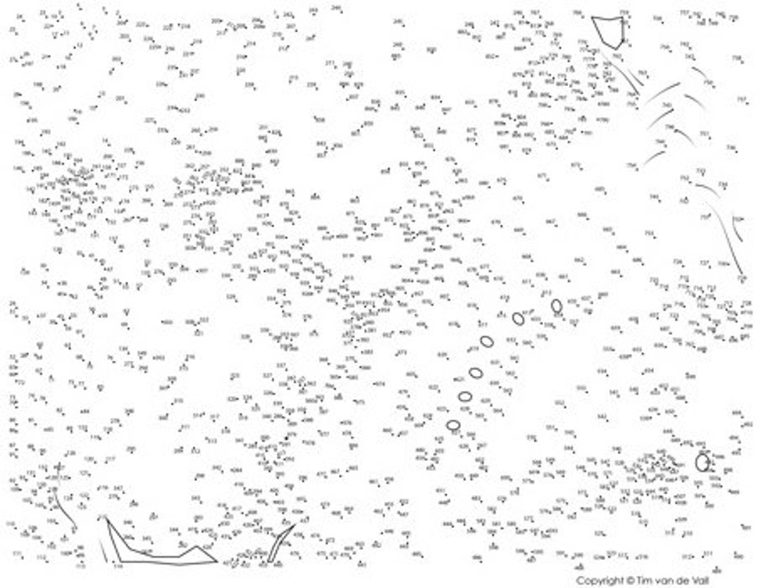 Butterfly Extreme Difficulty Dot to dot Connect The Dots PDF 979 Dots Etsy