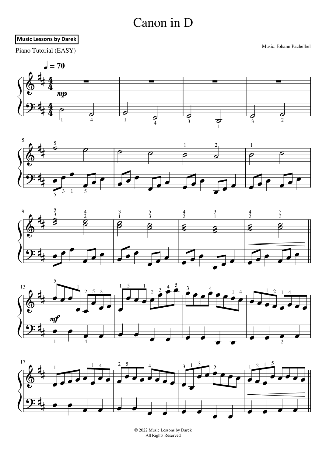 canon in d piano sheet music free printable canon in d piano sheet music free printable