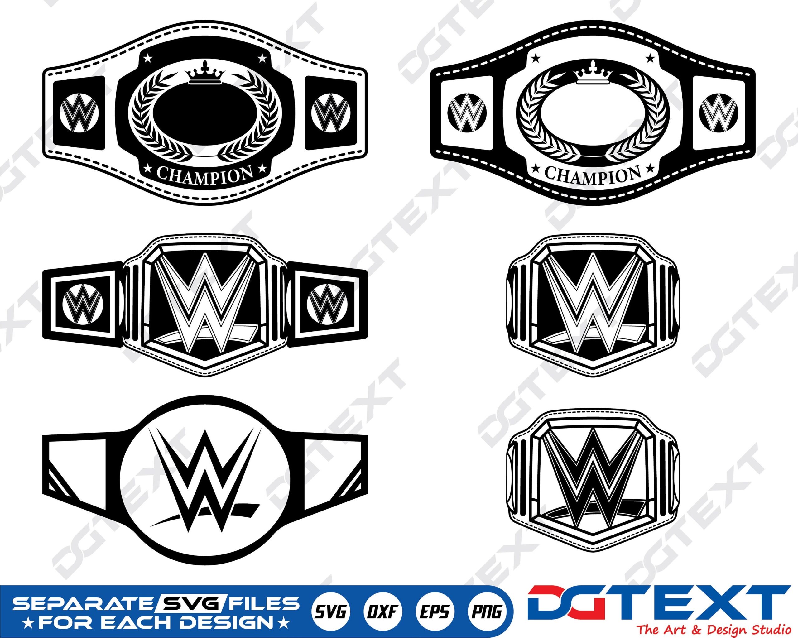 Championship Belt SVG Championship Belt Vector Silhouette Cricut File Clipart Cuttable Design Png Dxf Eps Designs Etsy Hong Kong