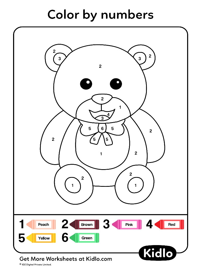 color by number worksheets