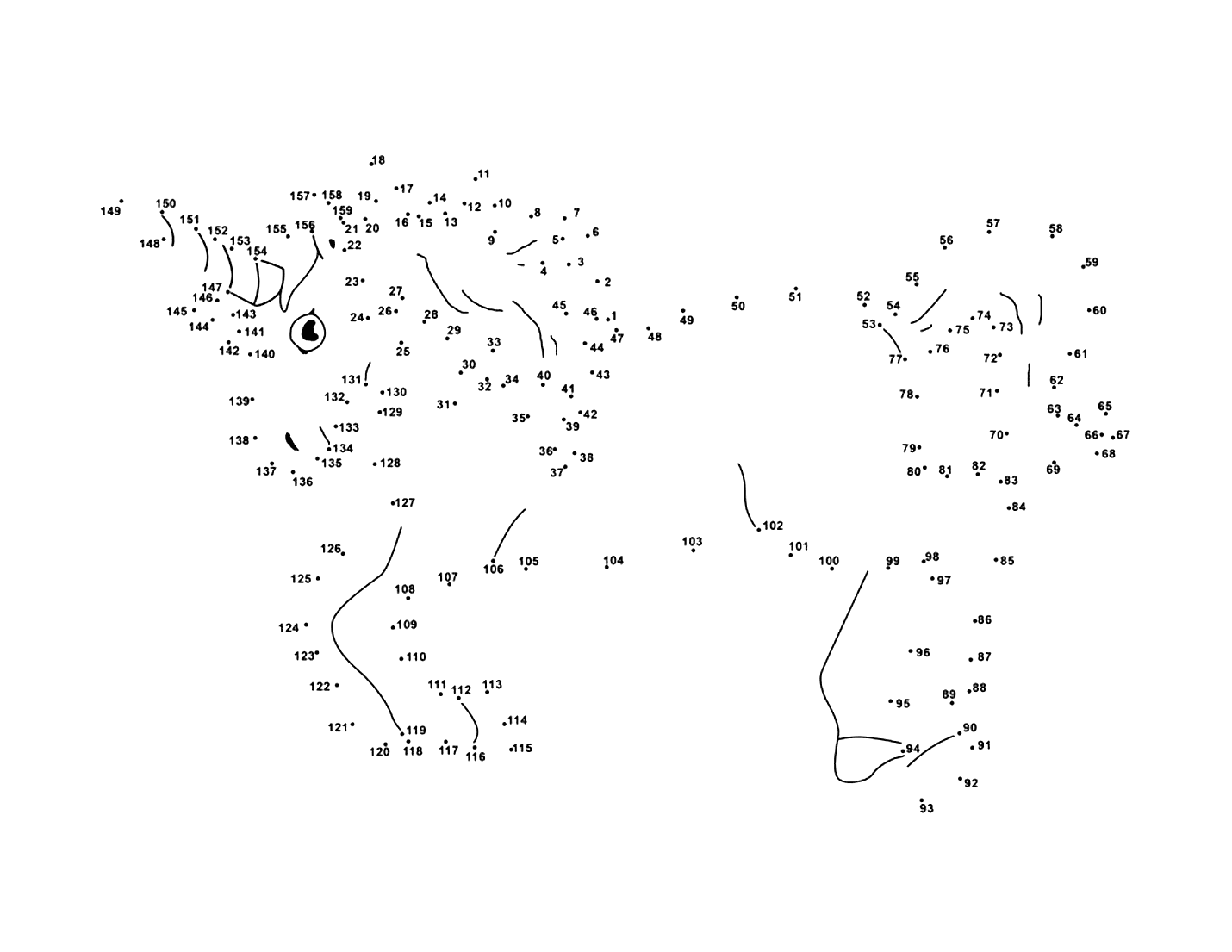 Connect The Dots Printables Printable Coloring Pages Worksheets Library